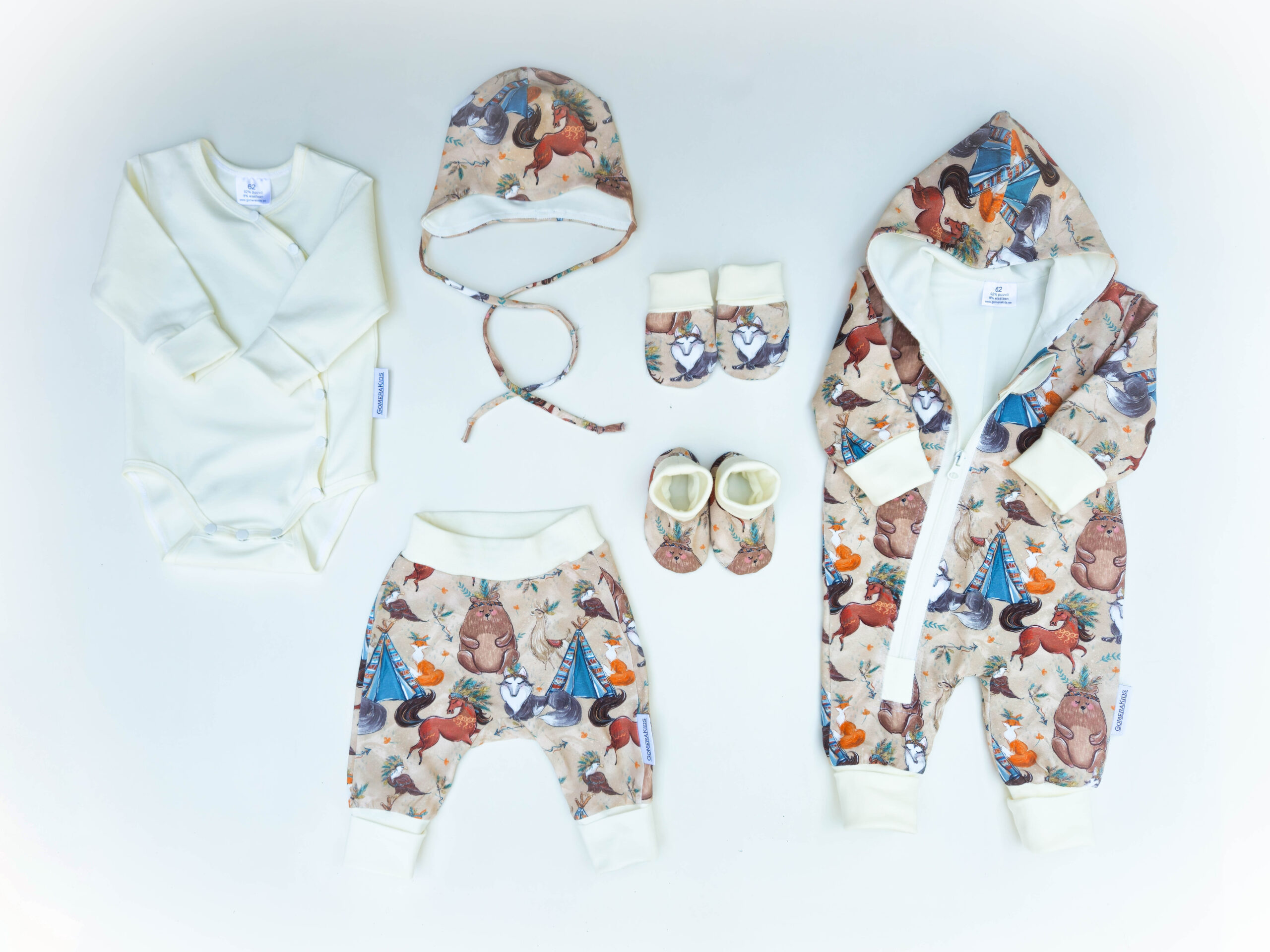 Gomera tipitelkidega 6-osaline kojutoomiskomplekt