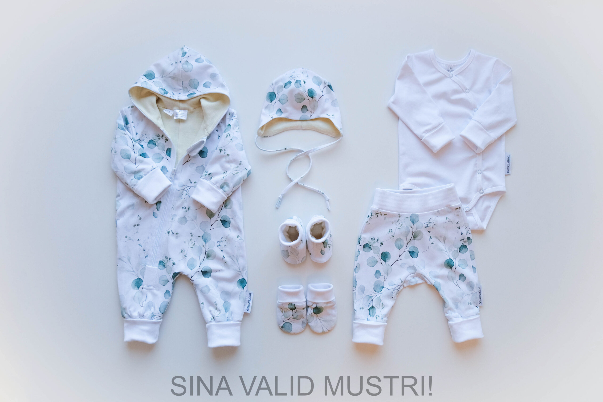 Gomera mündilehtedega 6-osaline kojutoomiskomplekt