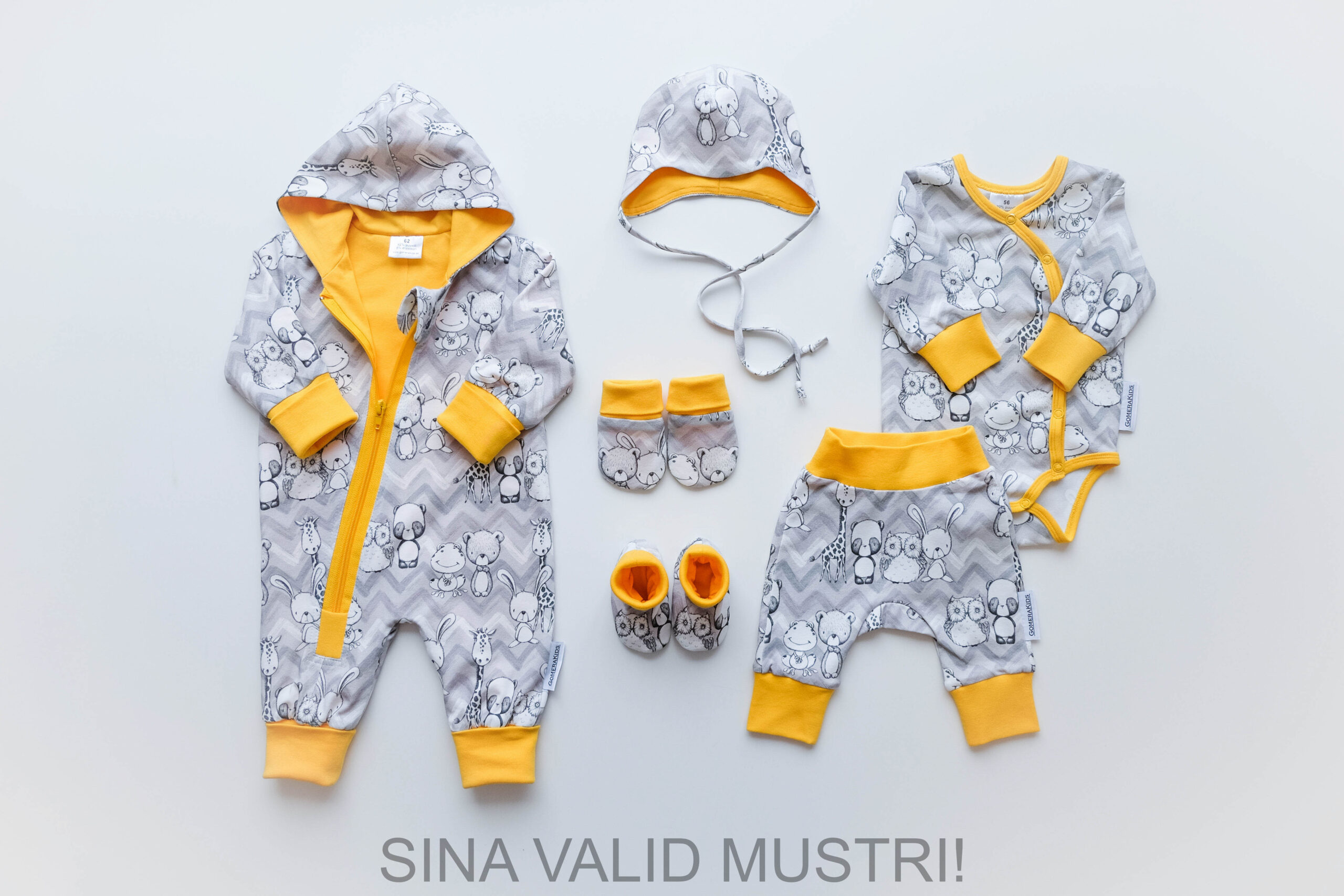 Gomera halli-kollasega 6-osaline kojutoomiskomplekt